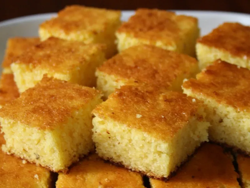 Bolo de Fubá Sem Lactose
