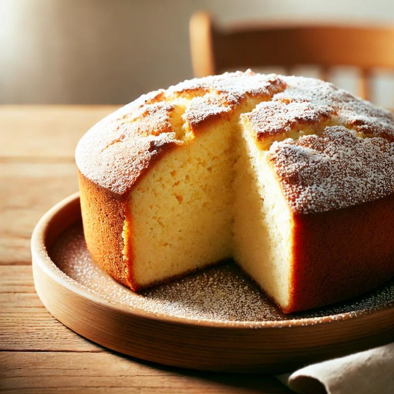 Bolo Simples Sem Lactose e sem Glúten