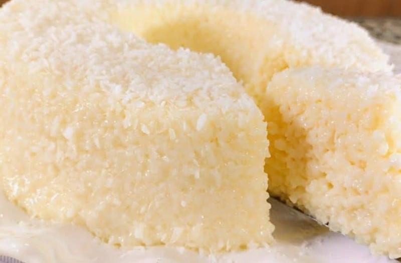 Pudim de Tapioca com Leite de Coco Sem Glútem e sem Lactose